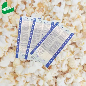 Food Grade Box Custom Logo Printing Microwave 290x140x100 Mm Popcorn Bags