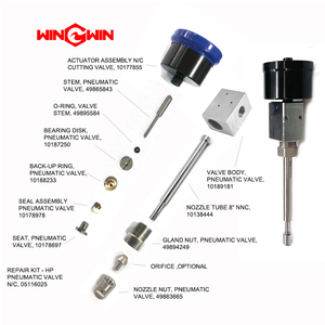 Đầu Ống Vòi Máy Cắt Bằng Tia Nước 10138444 Đai Ốc 49894249 Đai Ốc Vòi Phun 49863665 - Product Image 1