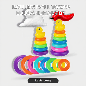 Trẻ Em Hiện Đại Xây Dựng Khối Lăn Bóng Tháp Tự Làm Giáo Dục Đồ Chơi Cho Xếp Chồng Theo Dõi Phát Triển Cho Trẻ Em - Product Image 3