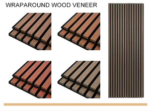 Thân thiện với môi cách âm với gỗ hiện đại đá đen thiết kế gỗ kết thúc Acoustic Panel tường - Product Image 6