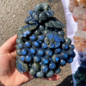 Wholesale Natural Mixed Crystal Carving Phoenix <strong>Grape</strong> Horse Flower Healing Crystal Quartz Animal Craft for Decoration - Product Image 3