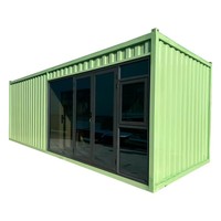 Conteneur d'expédition portable de 20 pieds, magasin de vente au détail, magasin préfabriqué, boutique mobile, magasin éphémère
