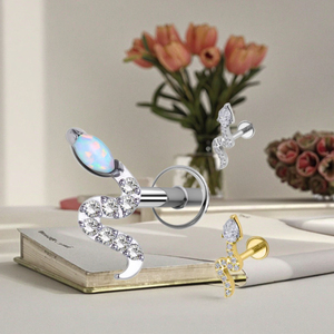 Cartilage de serpent Xinfocus, <span class=keywords><strong>piercing</strong></span> d'<span class=keywords><strong>oreille</strong></span>, boucle d'<span class=keywords><strong>oreille</strong></span> helix tragus, vente en gros, <span class=keywords><strong>piercing</strong></span> tendance pour femmes et hommes - Product Image 6