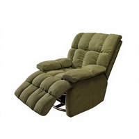 Fauteuil inclinable moderne multifonctionnel en coton, réglable et pivotant, pour salon ou chambre à coucher