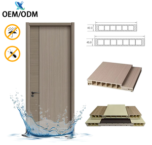<span class=keywords><strong>Puerta</strong></span> <span class=keywords><strong>de</strong></span> Dormitorio Interior <span class=keywords><strong>de</strong></span> Madera Acabada con Marco Corredizo <span class=keywords><strong>de</strong></span> PVC Moderno, Impermeable, Blanco, OEM/ODM - Product Image 3