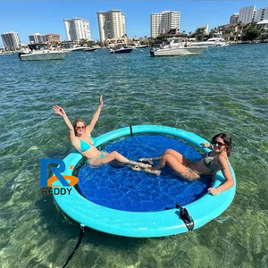 Sản Phẩm Mới Nổ Đầy Màu Sắc <span class=keywords><strong>Inflatable</strong></span> Võng Nước Ngoài Trời Trò Chơi Ghế Nước Nổi Nền Tảng Hồ Bơi - Product Image 4