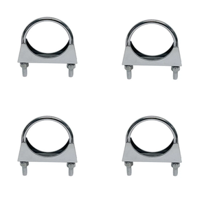Colliers de serrage en U pour silencieux, pour tuyau de 62 mm de diamètre, lot de 2 colliers de serrage en U de type selle - Product Image 4