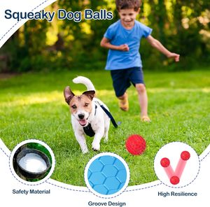 Luxury Eco-Friendly <b>Dog</b> Toys Indestructible Squeaky <b>Balls</b> Water Toys Durable Rubber Material for Aggressive Chewers Classic Cats - Product Image 5