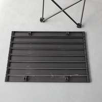 Table pliante d'extérieur moderne BONO HONGYI en fer, ultra-légère, portable, hauteur réglable, pour plage, camping, pique-nique, barbecue, avec rangement intégré