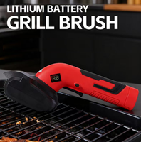 Kit de gril de cuisine pour barbecue, brosse de nettoyage, outils de cuisson, batterie au lithium, grattoir à glace électrique puissant