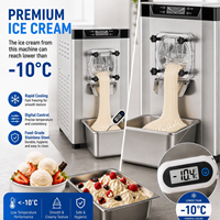 Machine à glace dure commerciale 20L/H, congélateur discontinu professionnel pour gelato, idéale pour les petites entreprises