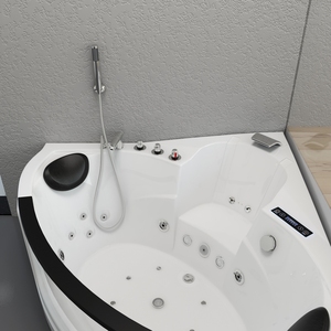 Bañera Acrílica Independiente para Parejas, Diseño Moderno, <span class=keywords><strong>Spa</strong></span>, Ideal para Hoteles, Precio Económico - Product Image 5