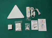 Paneles de Luces LED Triangulares Modernos RGB, 16 Millones de Colores, Control por WiFi y Aplicación, Luz de Pared para Sala de Juegos
