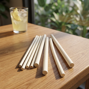 Pailles à boire en farine de riz de qualité supérieure, 13 mm, écologiques, comestibles, biodégradables, extra larges, pour les boissons au thé à bulles, les boissons Boba - Product Image 3