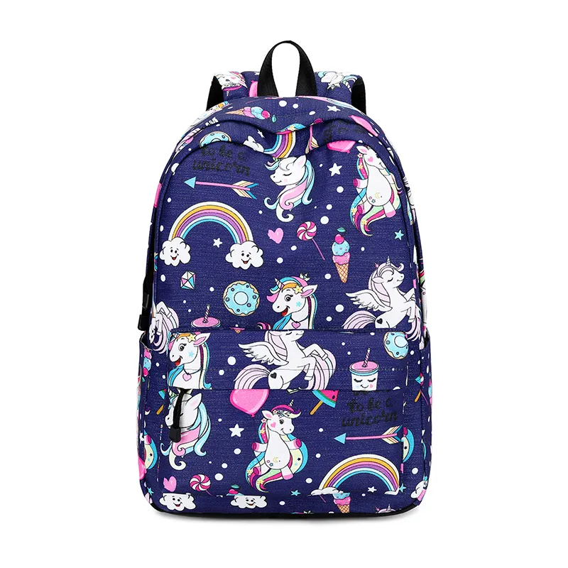 Cheap Fashion Cartoon Unicorn Waterproof School Backpacks Bags For Teens Boys Girls