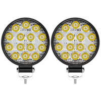 Superhelle 14 LED Runde Spot-Fahrleuchte für 4x4 SUV für ATV 48W Hochleistungs-Offroad-Nebelscheinwerfer-Set