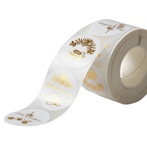 สติกเกอร์โลโก้ทรงกลมสีสันสดใสแบบกำหนดเองสำหรับฉลากบรรจุภัณฑ์ พิมพ์ UV กันน้ำ ติดด้วยกาวไวนิล - Product Image 1