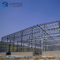Structure en acier préfabriquée pratique pour usine industrielle, assemblage rapide et simple pour divers ateliers