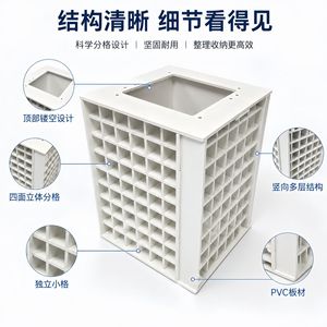 Pvc Storage Rack For Paint Bottles With Rotating Design And Waterproof Surface For Craft <b>Nail</b> Art <b>Desk</b> Organization - Product Image 5