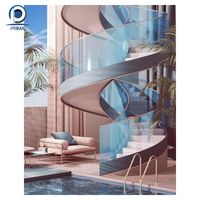 Escalier suspendu Prima Invisible Steel Structure, escalier modulaire personnalisé, marches flottantes