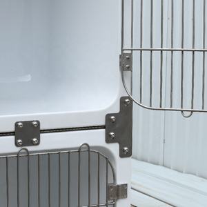 Huisdier Krat Kooi Modulair Ontwerp Midden Deelbare Kooi Mobiel Op Wielen Glasvezel Kat Hond Krat Kennle - Product Image 3