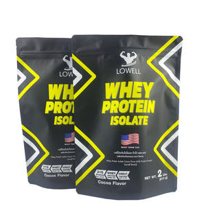 Doypack-bolsa de aluminio para almacenamiento de alimentos, bolsa con cremallera, color negro mate - Product Image 6