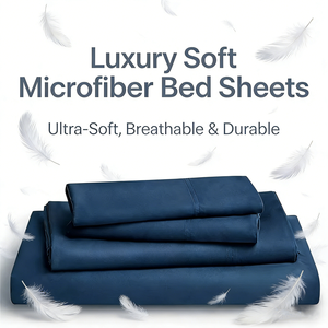 <span class=keywords><strong>Parure</strong></span> en microfibre douce et facile d'entretien Lit Jogo Cama Lot de draps 4 pièces Draps de lit - Product Image 1