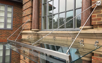 Auvent de balcon rétractable en verre Prima, facile à installer, de haute qualité, anti-poussière et imperméable