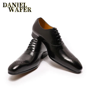 Zapatos de Vestir Clásicos Modernos Oxford con Punta de Ala, con Cordones, Formales, para Traje, Oficina, para Hombre - Product Image 5