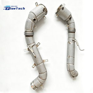 Downpipe de performance pour McLaren 650S 570S 600LT M838T 3.8T V8 Bi-Turbo en acier inoxydable 304 avec bouclier thermique, montage direct - Product Image 2
