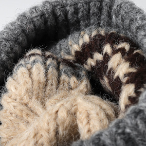 Mô hình Bắc Âu đan <span class=keywords><strong>Beanie</strong></span> Công bằng phong cách Isle Mũ mùa đông Scandinavian đan mũ cổ điển khuôn mẫu <span class=keywords><strong>Beanie</strong></span> với gân Cuff OEM/ODM - Product Image 2