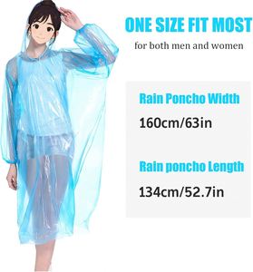 Modern Clear Disposable Waterproof Recyclable Rain for for Adults Children Girls-Business Gifts 1-2 Days Delivery - Product Image 2