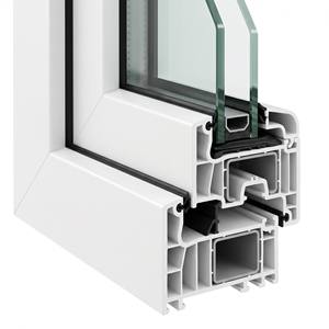 Portes coulissantes à double vitrage trempé, profil PVC multicouche, minimisation du transfert de chaleur, isolation phonique extérieure, climat intérieur silencieux - Product Image 5