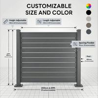 Panel de Cerca de Aluminio para Entrada de Vehículos con Puerta Corredera, Recubrimiento en Polvo, Antioxidante, Cerca de Seguridad, Tamaño Personalizado, Venta al Por Mayor, OEM