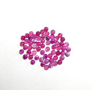 Cabochon d'agate rose de qualité AAA 3mm 4mm pierre précieuse à dos plat semi-précieuse rose naturel certifié IGI pierres précieuses en vrac - Product Image 2