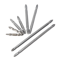 Embout de tournevis industriel en acier S2, double extrémité, cruciforme et plat, antidérapant, pour perceuses électriques PH1 PH2 PH3