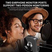 Système de monitoring intra-auriculaire professionnel XTUGA 5.8G, émetteur et récepteur sans fil IEM avec microphones à appairage automatique