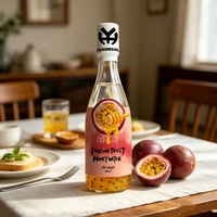 500ML Glazen Fles Passievrucht Honing Sap Concentraat 500ml Echt Fruitpulp Gezonde Smaak Dagelijkse Hydratatie