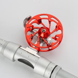 Carrete de pesca con mosca de aleación de aluminio, carrete giratorio frontal, cuerpo de metal ZTC059 para pesca en hielo y rafting - Product Image 2
