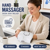 Masseur de relaxation pour les mains avec structure à doigts séparés, airbag, pétrissage, soulagement de la raideur des mains, chauffage