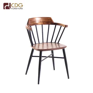 Silla restaurante asiento de madera silla de madera antigua de estilo muebles de restaurante