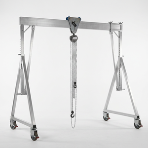 Grue mobile à portique en alliage d'aluminium réglable en hauteur de 1 à 5 tonnes pour le levage en atelier - Product Image 1