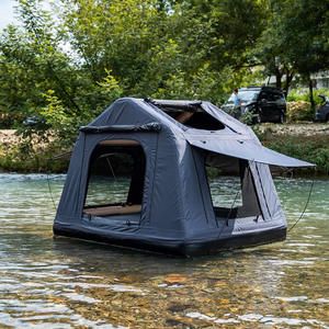 Tente de toit gonflable à ouverture rapide, imperméable, pare-soleil, pour <span class=keywords><strong>camping</strong></span> en voiture, tissu Oxford 300D noir, vente chaude - Product Image 3