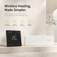 Controlador de Calefacción Inteligente Inalámbrico Beca 901W+2006LCD Hub de 8 Zonas, Termostato Tuya Zigbee 3.0 para Caldera de Calefacción y Refrigeración, 0.5C Alexa