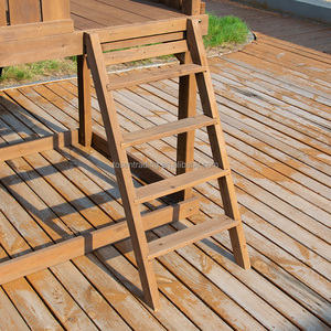 Casita de juegos de madera de 2 pisos para niños con tobogán y rocas para escalar, banco de picnic para patio trasero, juegos infantiles para exteriores. - Product Image 5