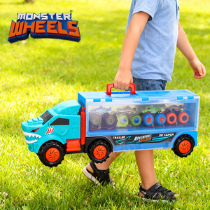 <span class=keywords><strong>รถ</strong></span>บรรทุก<span class=keywords><strong>ม</strong></span>อนสเตอร์พับได้ Monster Wheels สำหรับบรรทุก<span class=keywords><strong>ม</strong></span>ินิ<span class=keywords><strong>รถ</strong></span><span class=keywords><strong>ม</strong></span>อนสเตอร์ <span class=keywords><strong>4</strong></span> คัน ของเล่นรถพลาสติกขับเคลื่อนด้วยแรงเสียดทานสำหรับเด็ก - Product Image 5
