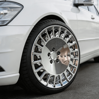 Velg Bku Forged 5x112 Custom 20 21 22 Inch Chrome Mewah untuk Mercedes Benz W222 W221 W211 W212 W204