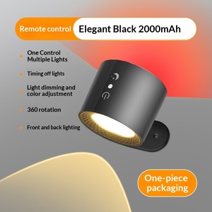 Nouvelle <span class=keywords><strong>lampe</strong></span> <span class=keywords><strong>murale</strong></span> à intensité variable sans fil télécommandée, design nordique en aluminium, pour <span class=keywords><strong>lecture</strong></span> au chevet - Product Image 3