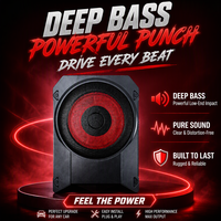 Subwoofer actif pour voiture Zeming 10 pouces, encastrable sous le siège, avec amplificateur intégré 150W RMS, 4 ohms.