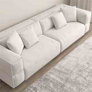 लिविंग रूम के लिए अनुकूलित आधुनिक कंप्रेस तीन-सीट सेशनल सोफा लकड़ी के पैनल ग्लास लिविंग रूम के लिए - Product Image 3